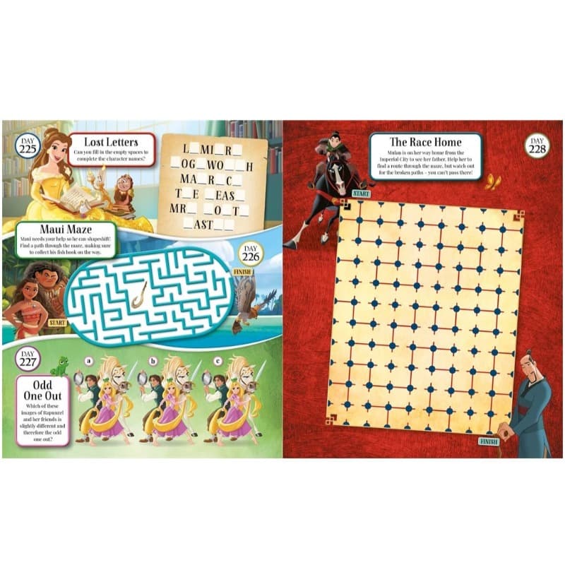 Disney Princess 365 Puzzles And Activities Book