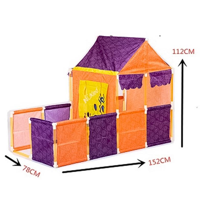 Baby's Paradise Tent House - Orange & Purple