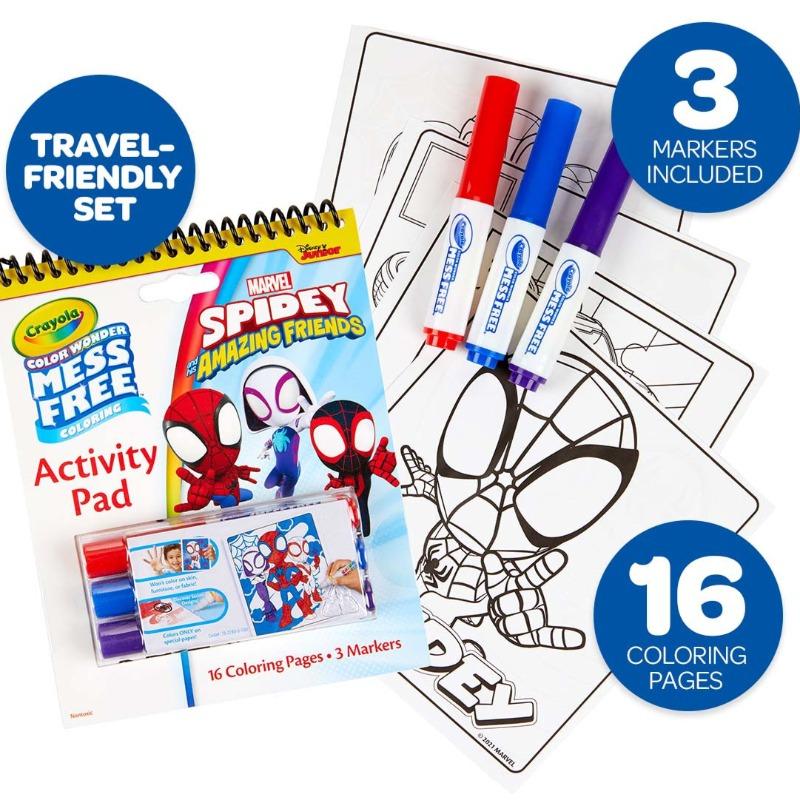 Disney Spidey Color & Activity Pad with Mess Free Color Wonder Markers