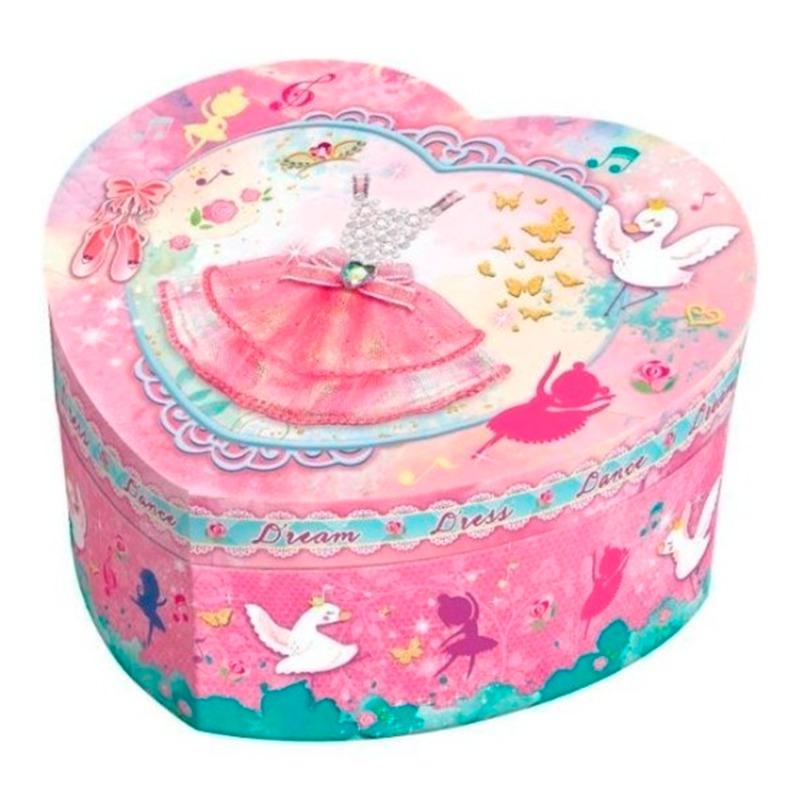 Pecoware Heart Shaped Music Jewelry Box