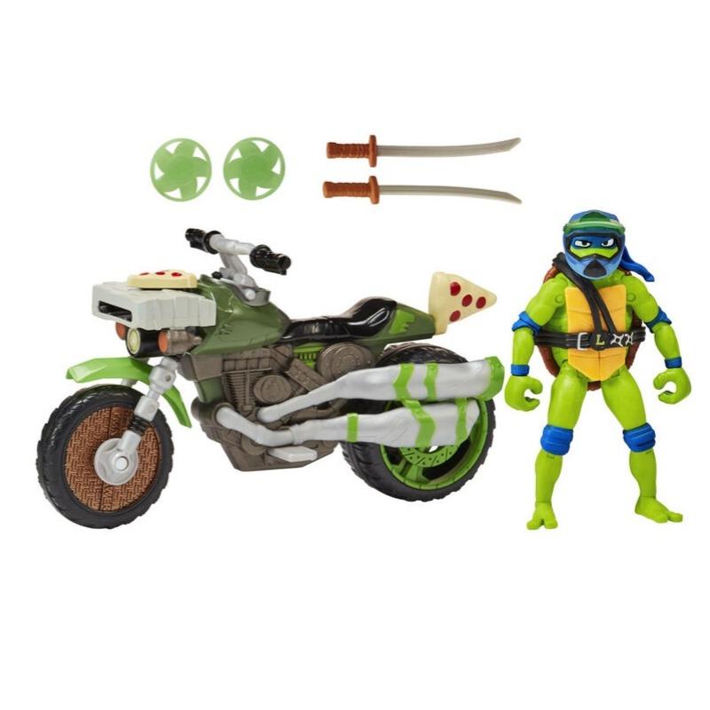 Teenage Mutant Ninja Turtles Ninja Kick Cycle With Leonardo Figure