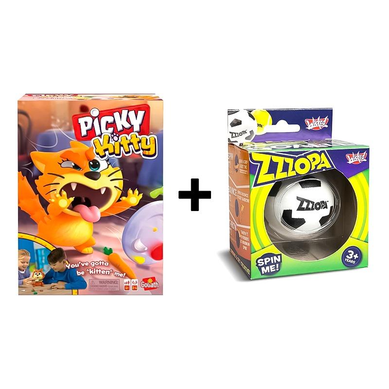 اشتري 1 واحصل على 1 جالوث لعبة إطعام بيكي كيتي + كرة فيدجيت سترس زوبا