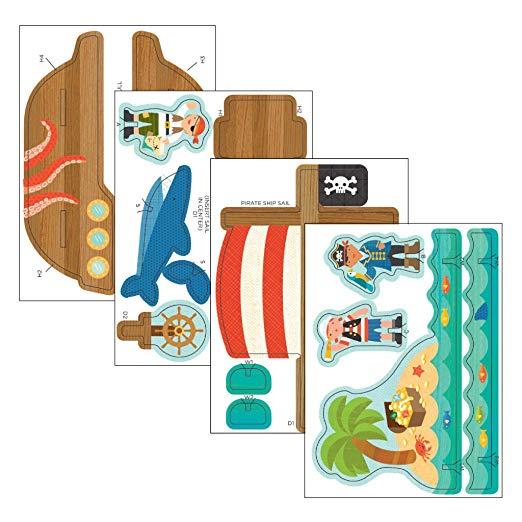 بتي كولاج بوب أوت - تركيب مجسمات القراصنة