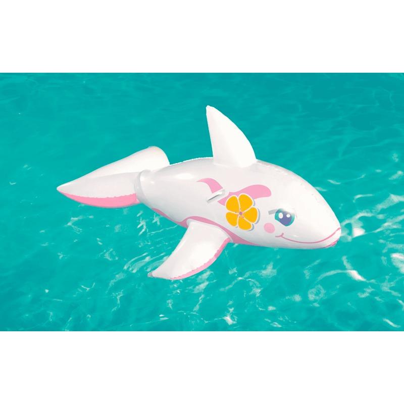 بيست واي - عوامة سباحة بتصميم الحوت لون وردي