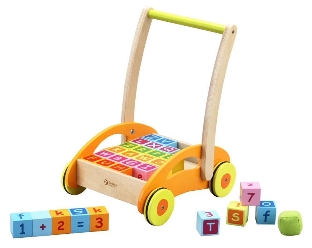 Classic World Baby Walker With Educational Blocks