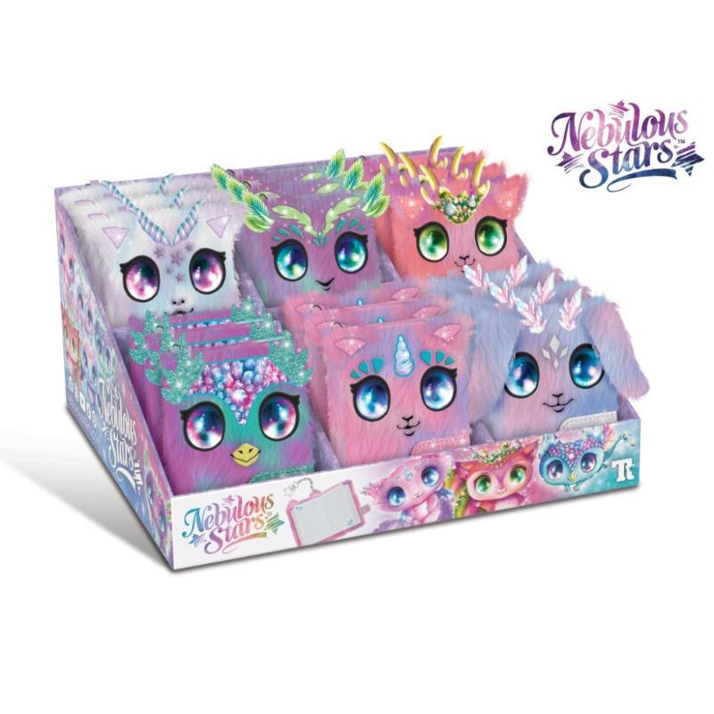 Nebulous Stars Fuzzy Mini Notebook