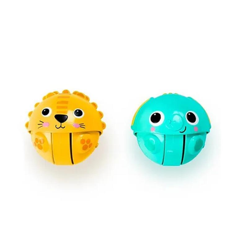 Bright Starts Giggles Roll & Chase Pals 2-Pack with Sounds