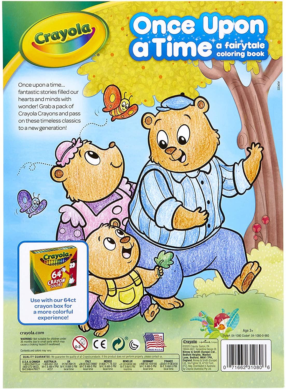 Crayola Fairy Tale Coloring Book with Stickers