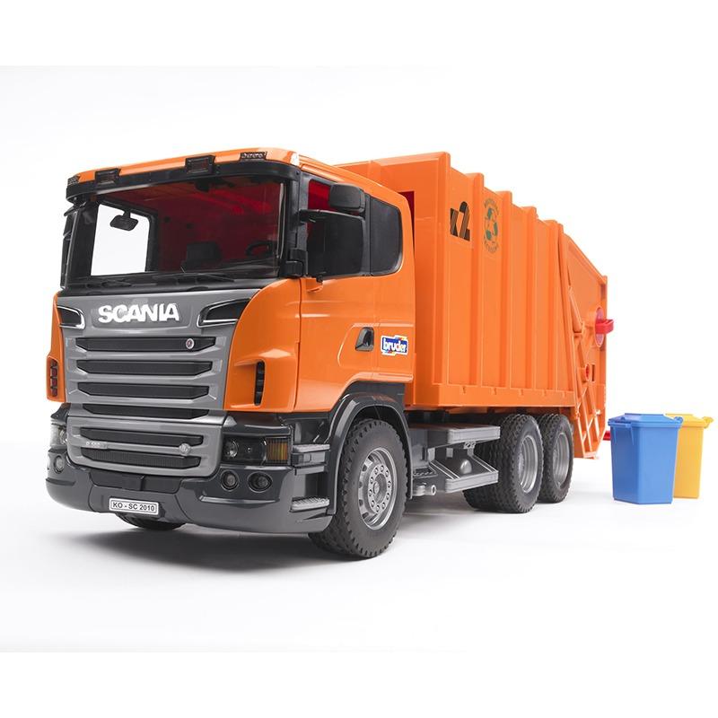 برودر - شاحنة تحميل النفايات سكانيا - برتقالي