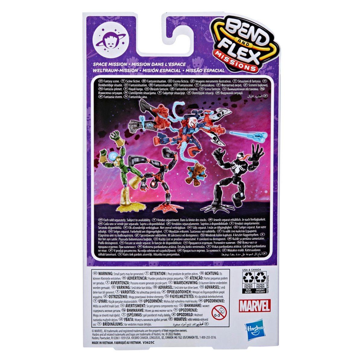 Marvel Action Figure Toy Bend And Flex Miles Morales Space Mission