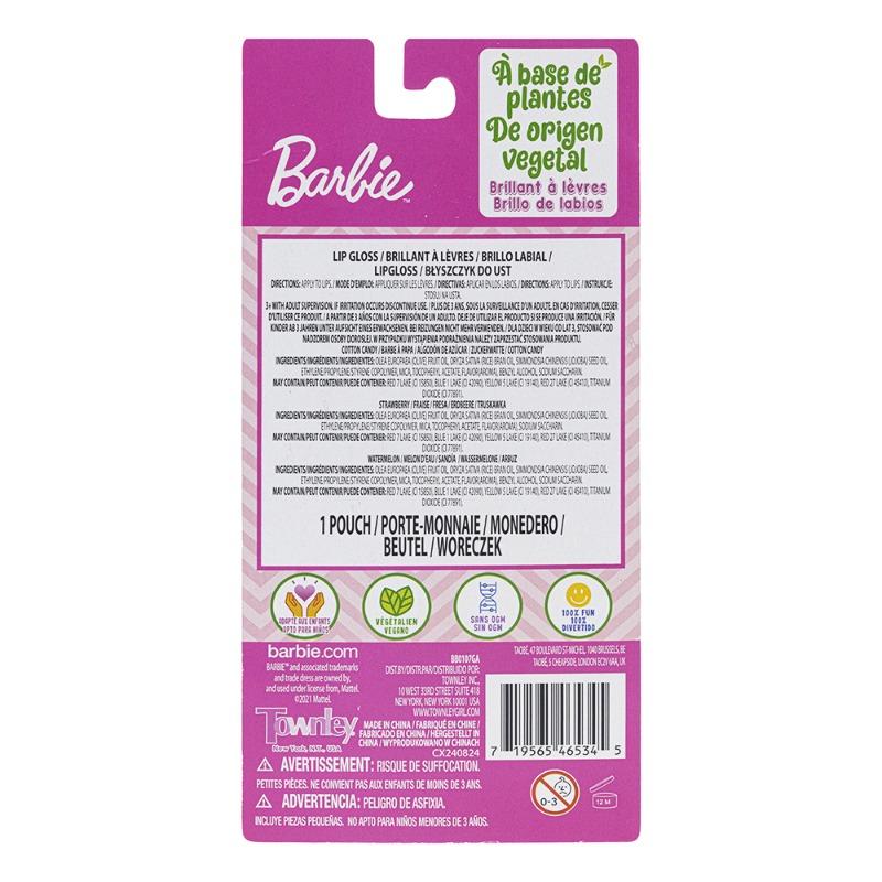 تاونلي جيرل - ملمع شفاه مع محفظة نقود معدنية بتصميم باربي 3 قطع