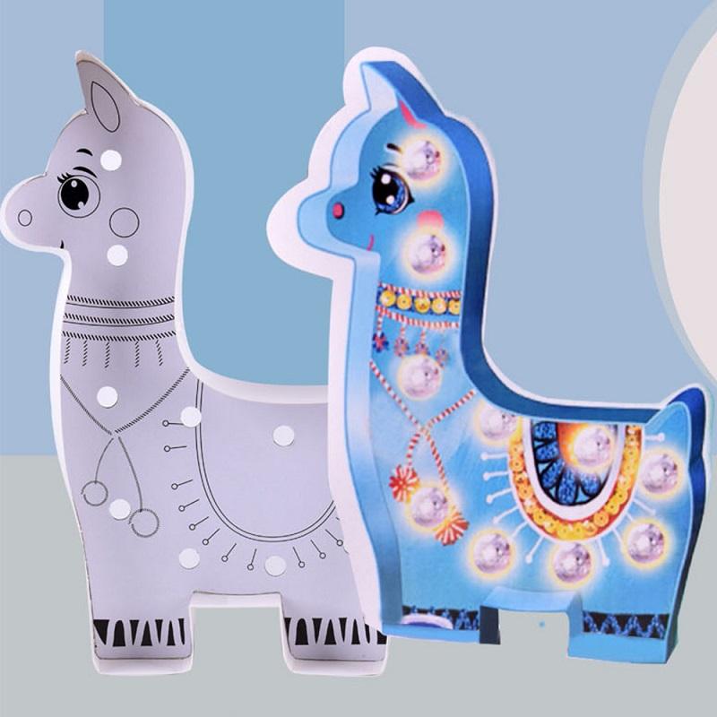 مجموعة الإبداع وتزيين اللاما المضئ