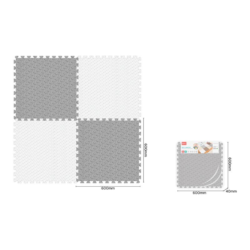 Sunta Plain Puzzle 4pcs - Grey/White