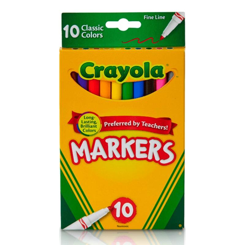كرايولا - أقلام التلوين الكلاسيكية 10 أقلام