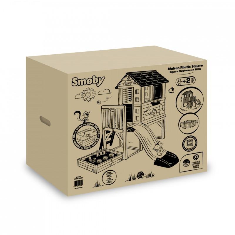 سموبي - منزل اللعب المربع مع ركائز