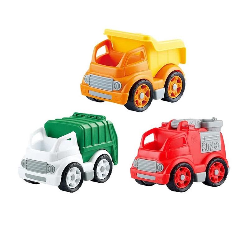 Playgo Plastic Heavy Duty Wheels Combo Truck Set - 3 Pcs