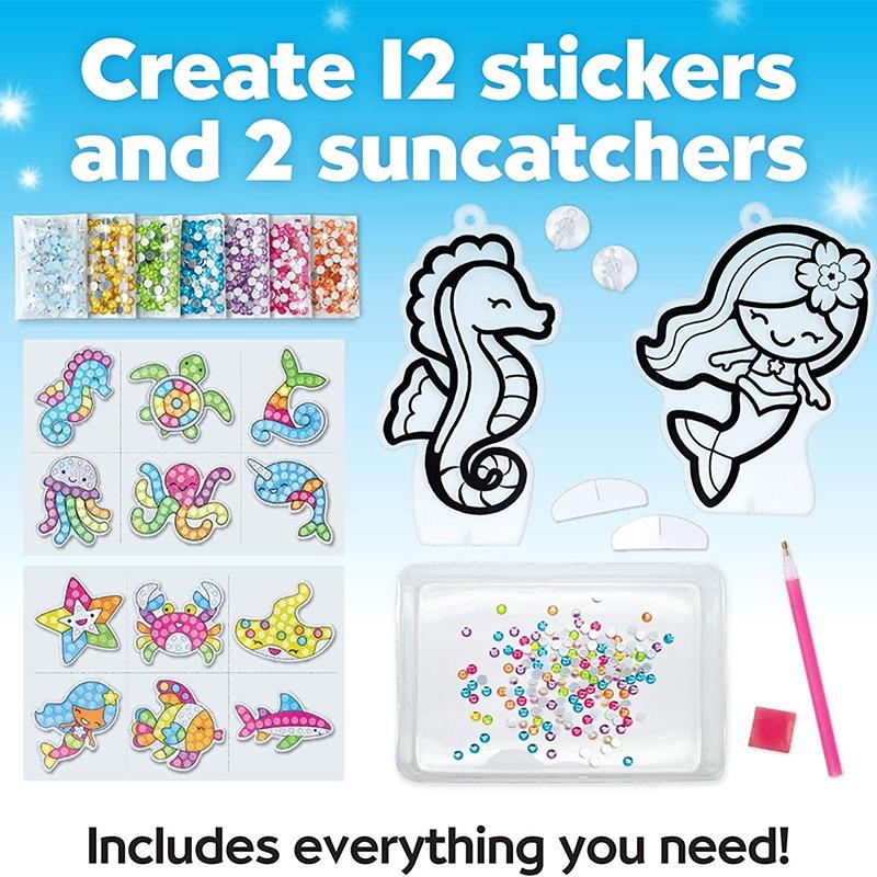 مجموعة تصميم ملصقات المخلوقات البحرية