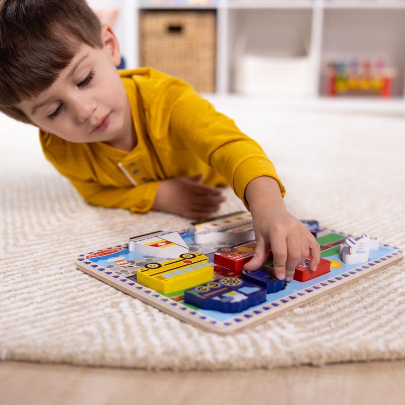 Chunky Wooden Puzzle – Vehicles