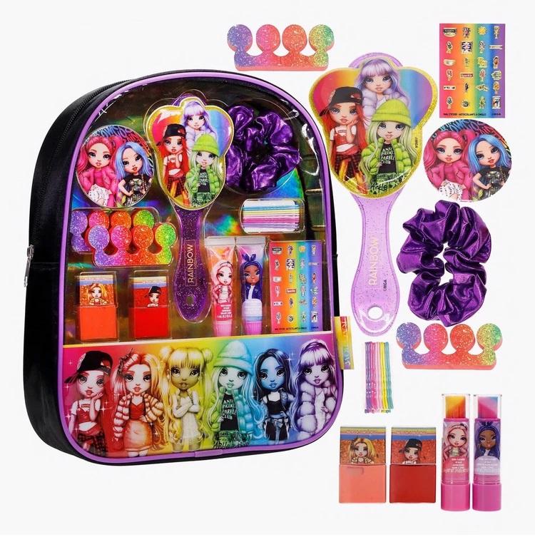 Rainbow High Cosmetic Gift Bag With Lip And Nail And Hal