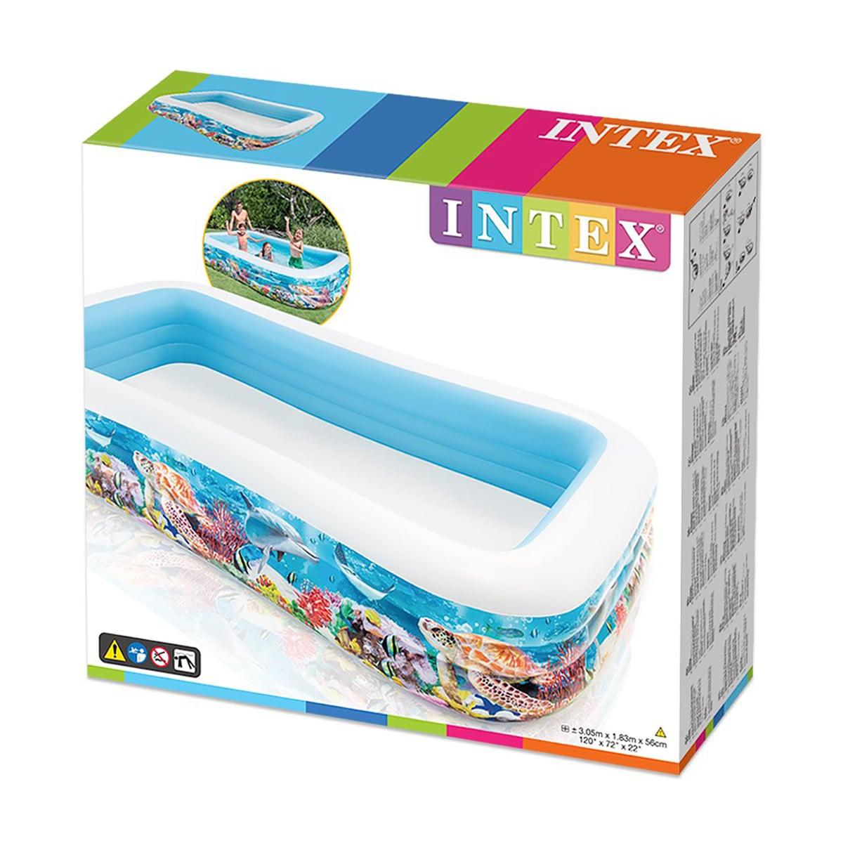 Intex Inflatable Pool Tropical Reef Design