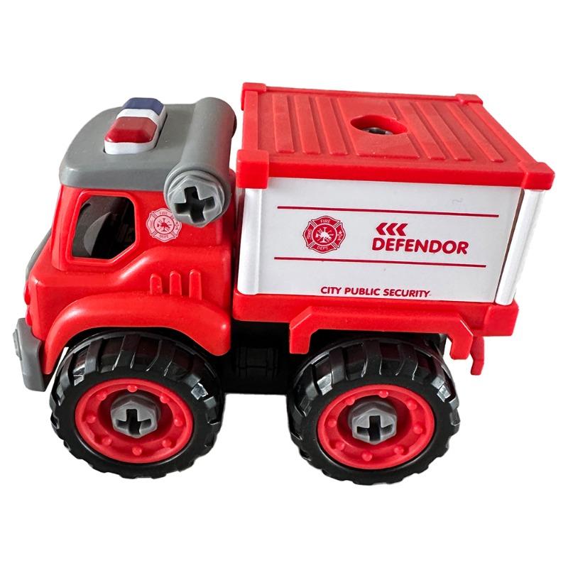 Mini Car DIY Toy Bricks - Fire Extinguisher Truck