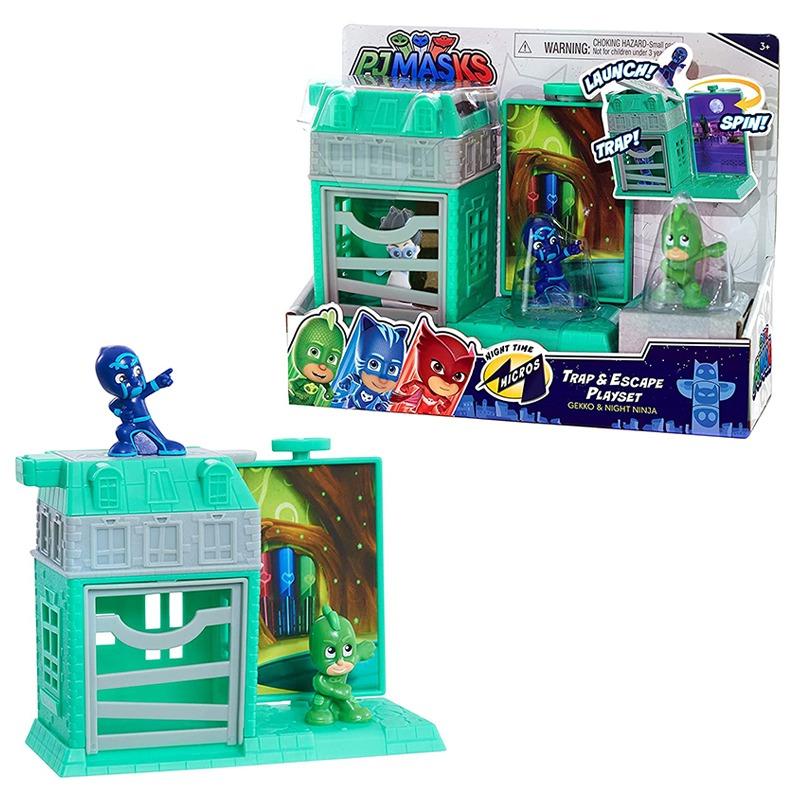 PJ Masks Night Time Micros Trap And Escape - Gekko & Night Ninja