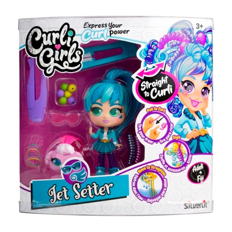 كيرلي جيرلز - دمية جيت ستير أديلي و فيجي ألوان متعددة