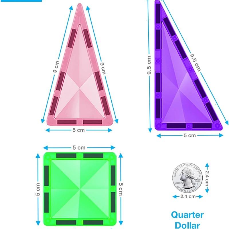 بيكاسو تيلز - مجموعة البناء المغناطيسية 30 قطعة