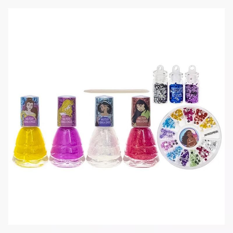 تاونلي ديزني برينسيس - مجموعة تزيين الأظافر مع الجليتر