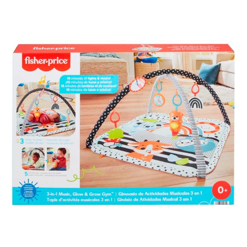 Fisher-Price 3 In 1 Music Glow And Grow Gym Playmat