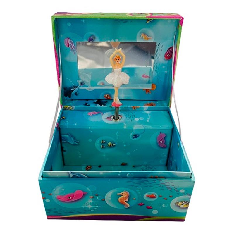 Mermaid Printed Musical Jewelry Box