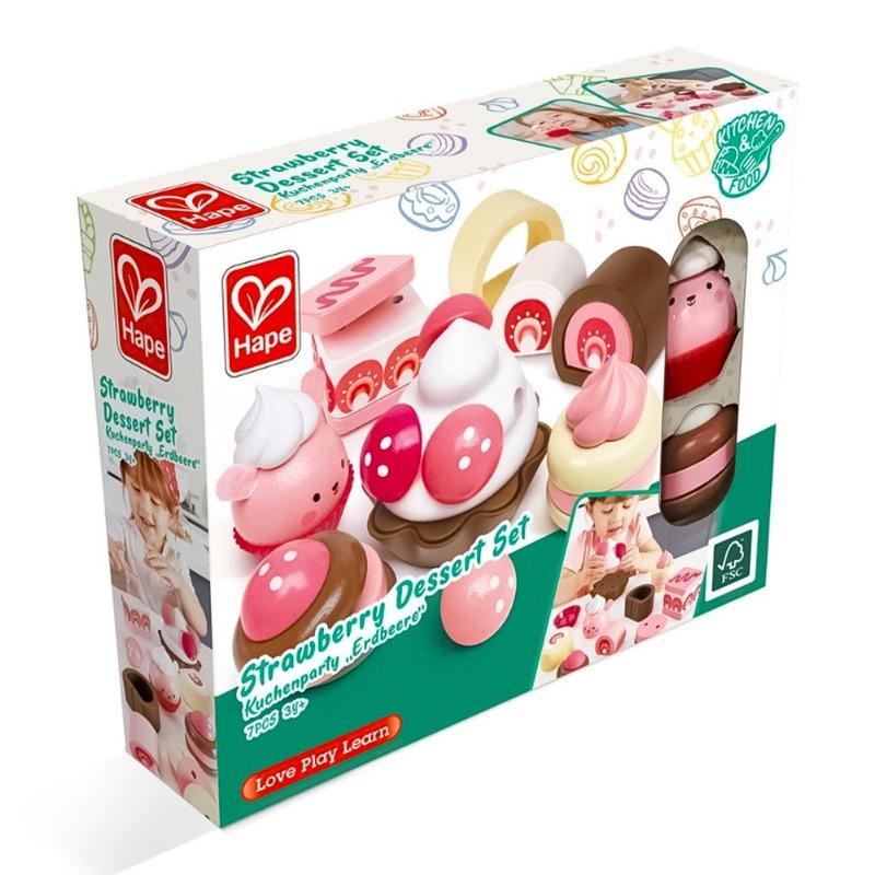 Hape Strawberry Dessert Set 7 Pcs