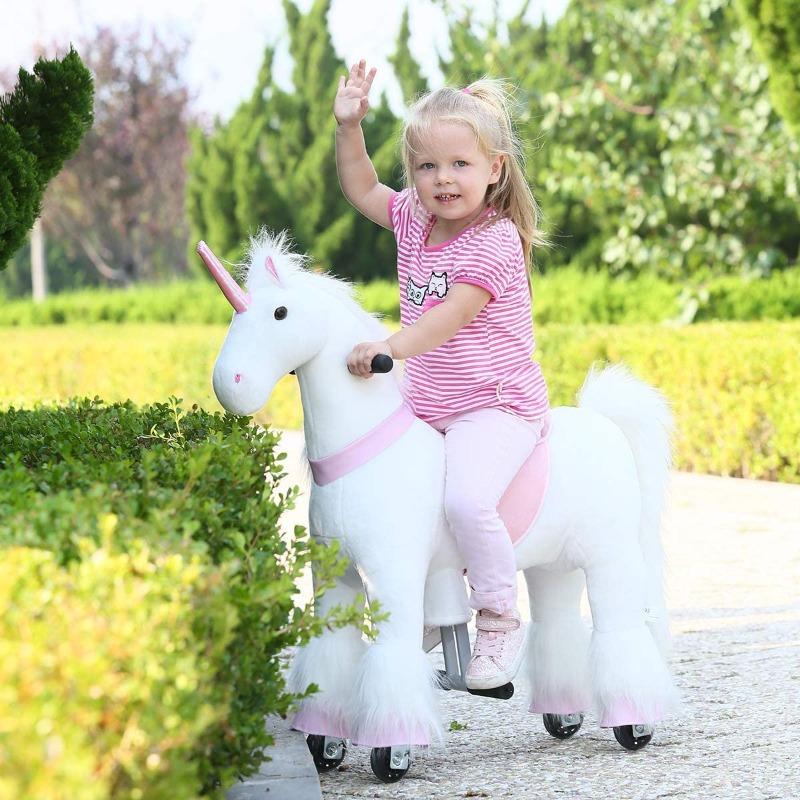 Tobys Ponycycle Rideamal Ride on - Pink Unicorn