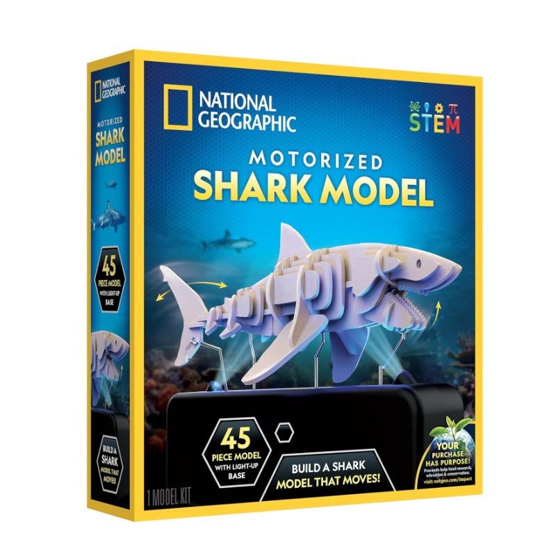 National Geographic Motorized Shark 3D Puzzle Set