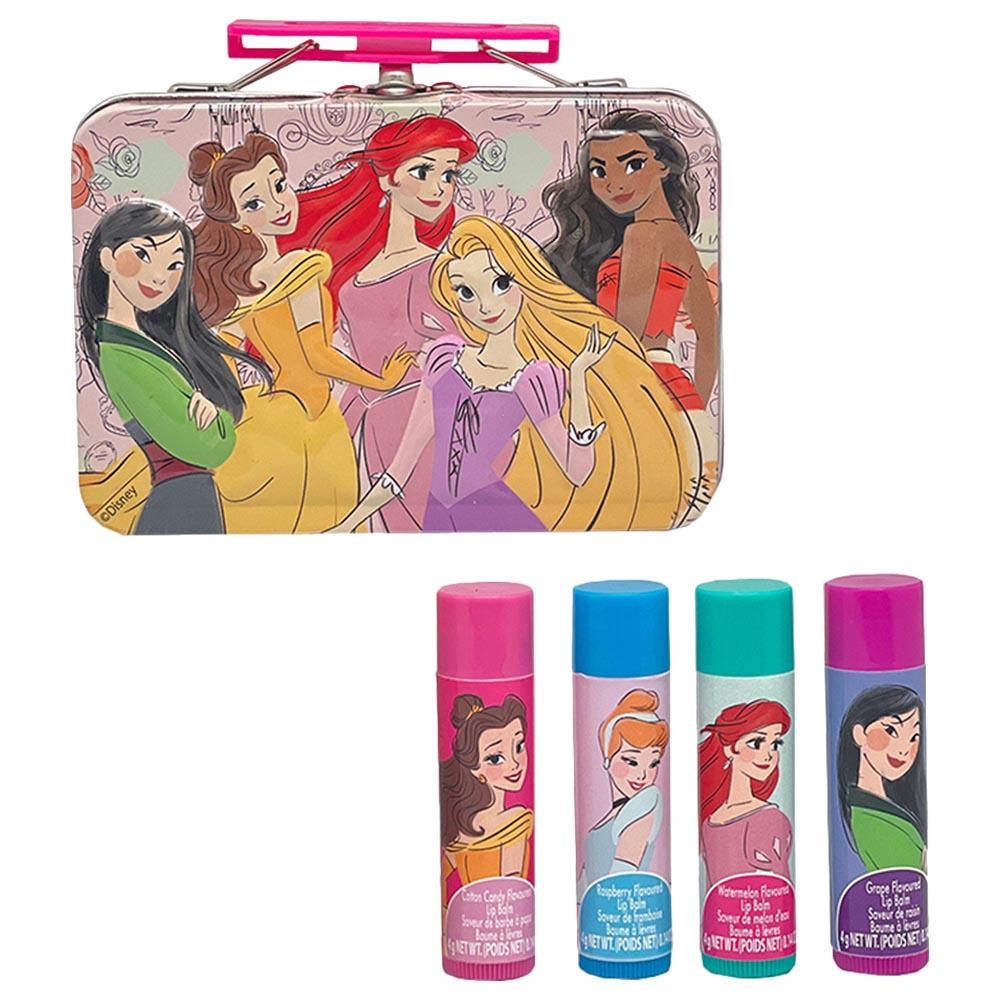 Townley Girl Disney Princess Swirl Lip Balm With Tin Makeup - Pack Of 4