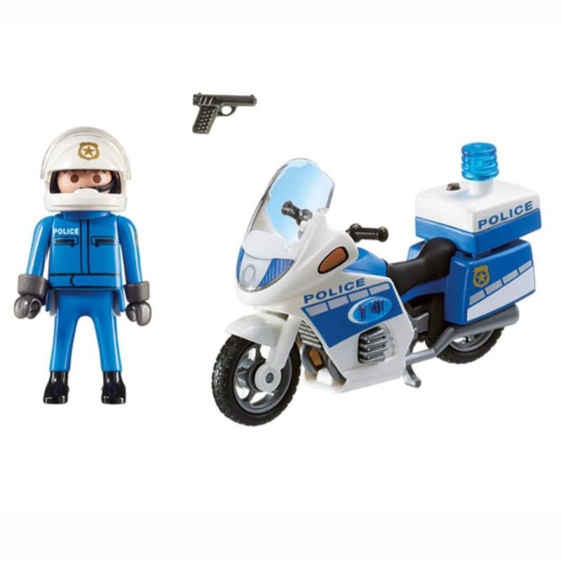 بلاي موبيل - لعبة دراجة الشرطة مع أضواء