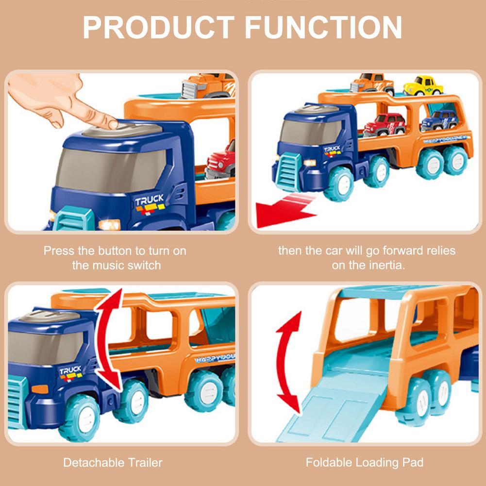 مجموعة سيارات لعب بأضواء وموسيقى
