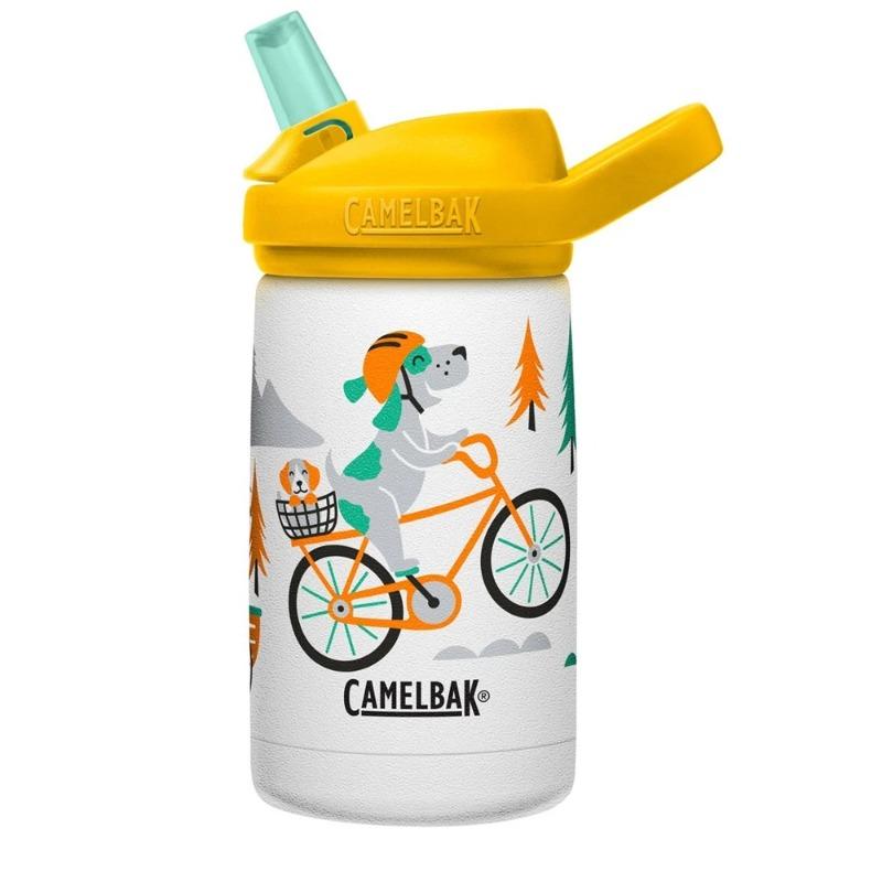 Camelbak Eddy Plus Kids Bottle Insulated Stainless Steel 350ml Biking Dogs