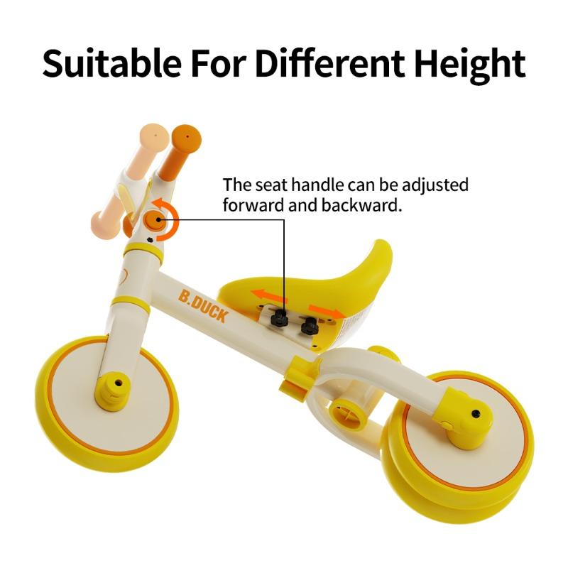 B.Duck 2 In 1 Tricycle and Balance Bike With Handle Bar