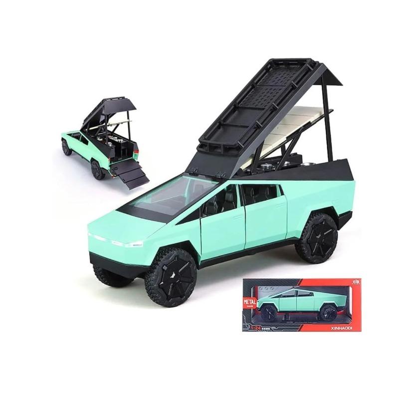 Tesla Camping Pickup Die Cast Car 1:24