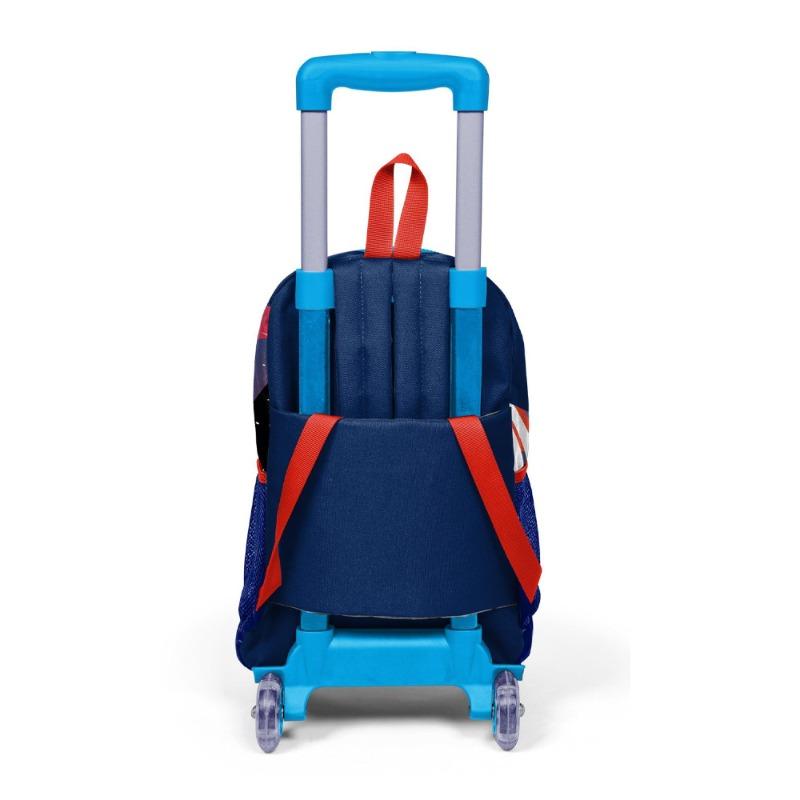 Coral High Kids Trolley School Backpack Astronaut Patterned Blue