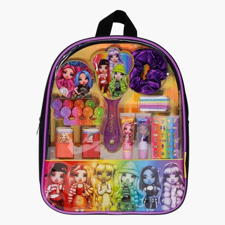 Rainbow High Cosmetic Gift Bag With Lip And Nail And Hal