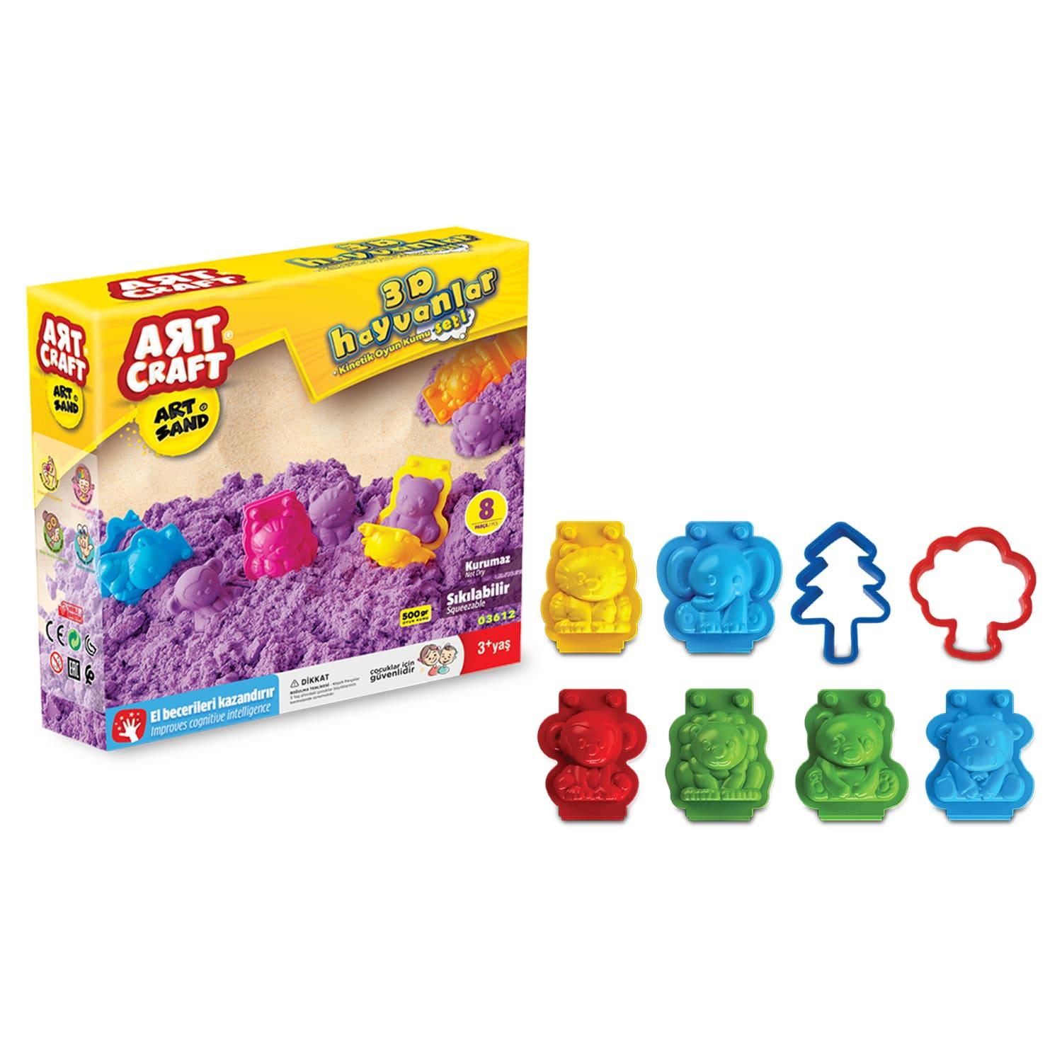 3D Animals Modeling Play Sand Set