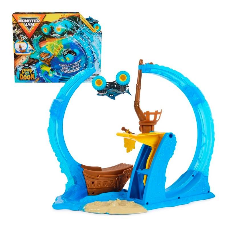 Monster Jam Megalodon With 1:64 Truck Playset