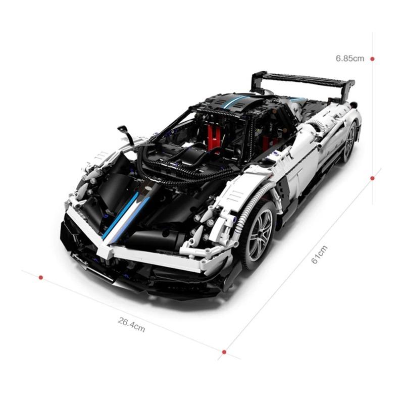 Rastar Tech Pagani Huayra Car Building Kit With Rc 2902 Pcs