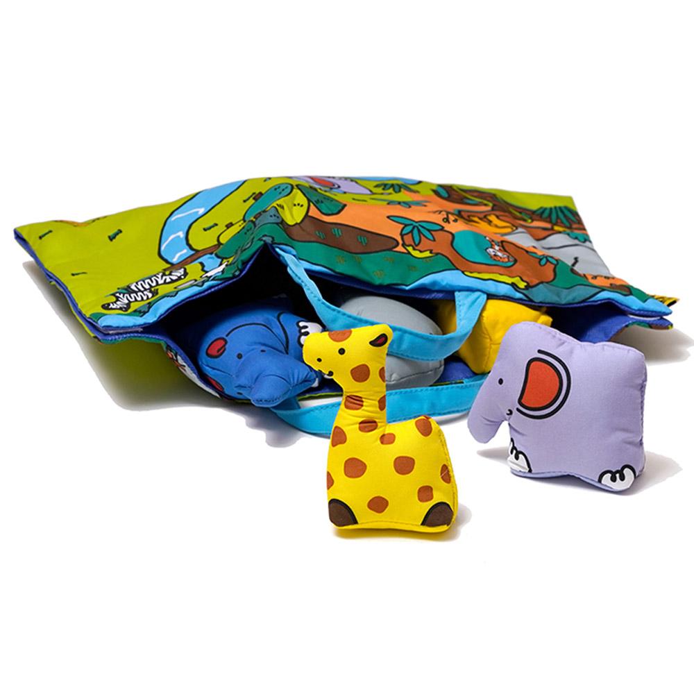 كيز كيدز - حصيرة لعب بتصميم حيوانات الغابة