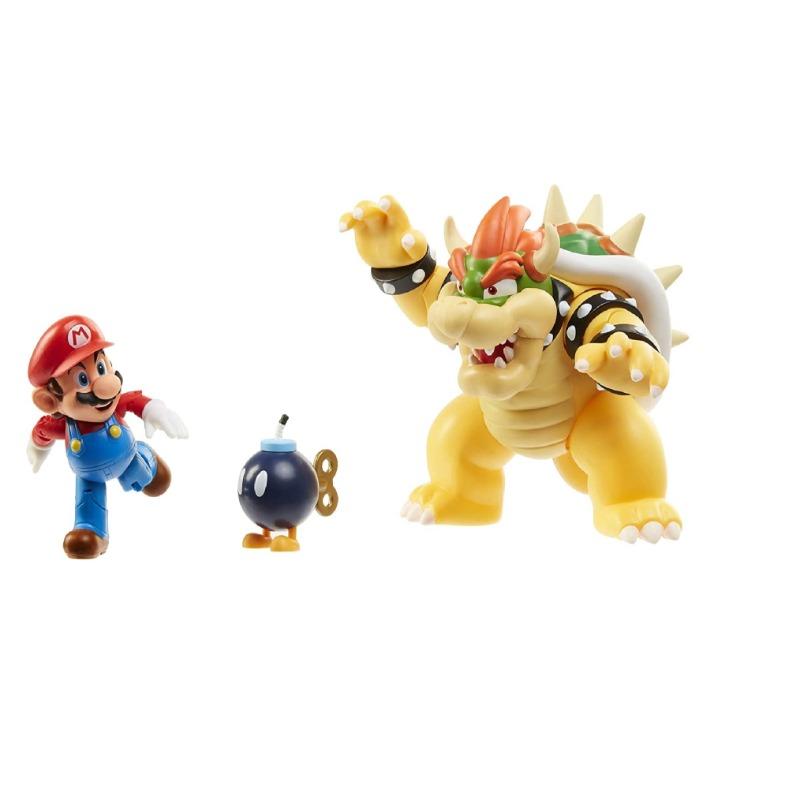 Nintendo Super Mario Bowser Vs Mario Diorama Set