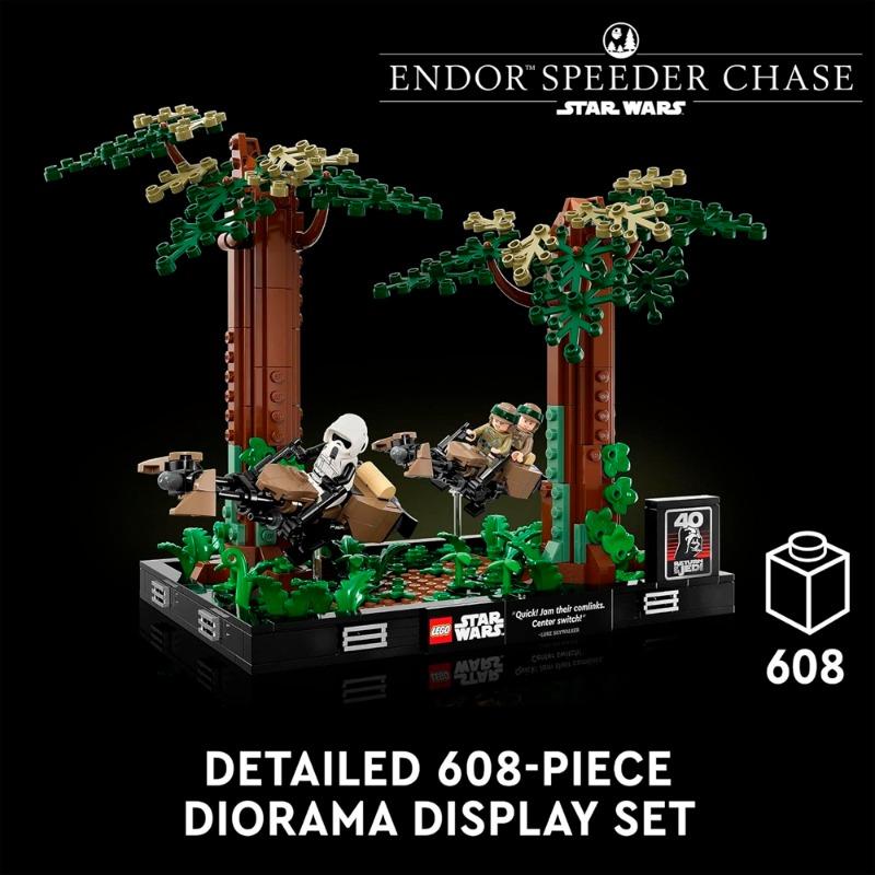 LEGO Endor Speeder Chase Diorama 75353