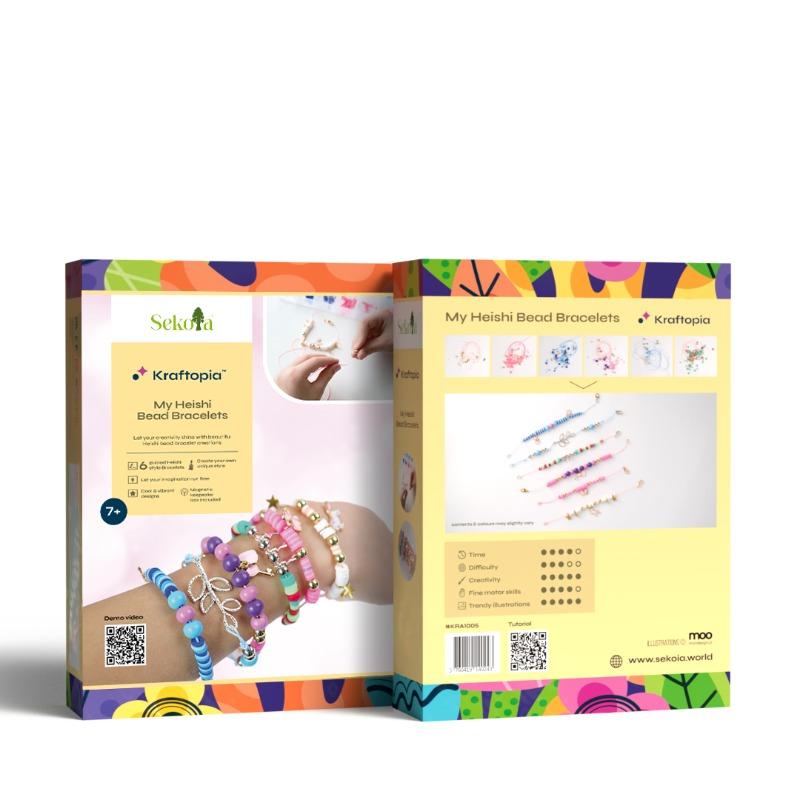 Sekoia My Heishi Bead Bracelets - Jewelry Making Craft Set
