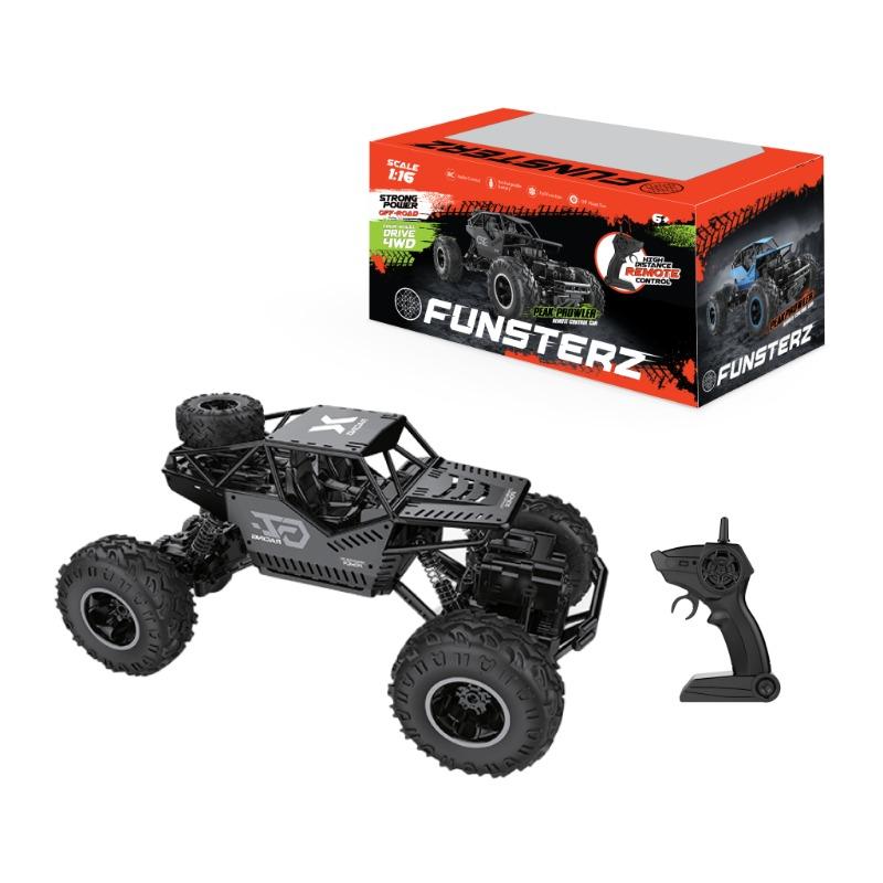 Funsterz R/C Die Cast Climbing Car Rechargeable - Black